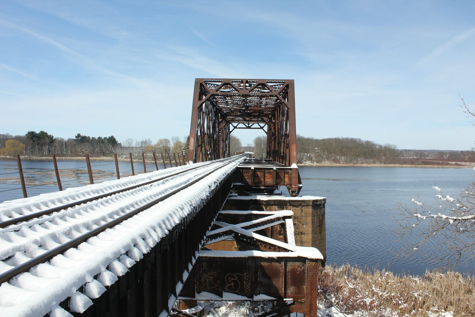 Looking west